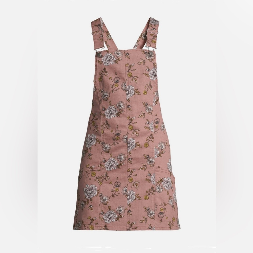 Pink floral denim jumper size L